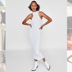 Zara cut out ribbed dress